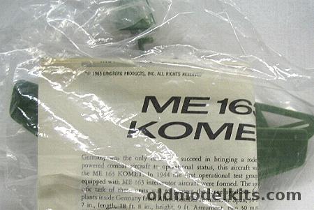 Lindberg 1/72 Me-163 Komet (Comet) Bagged plastic model kit